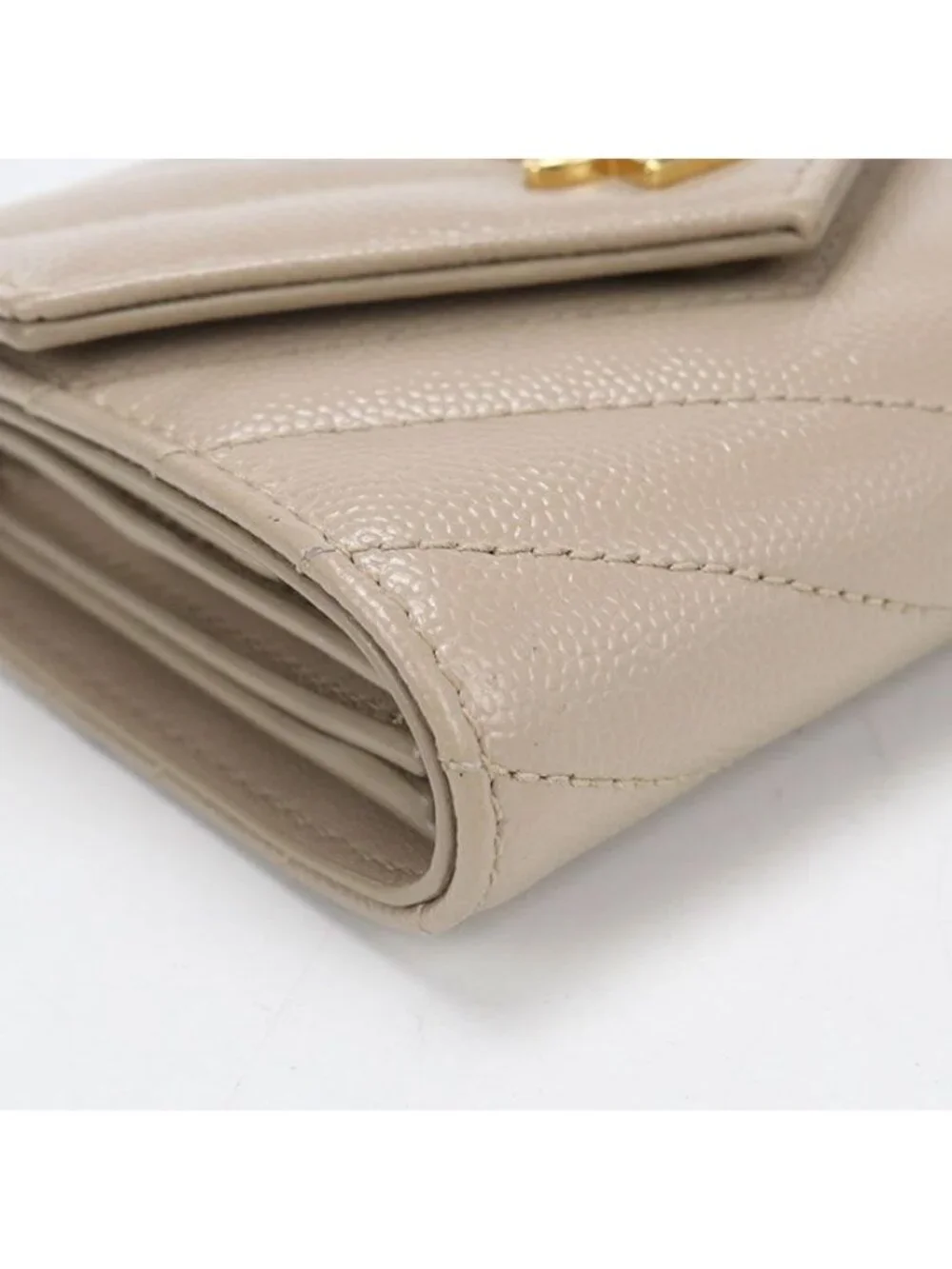 Saint Laurent Multi Fold Wallet Cassandra Trifold Leather - Picture 9 of 9